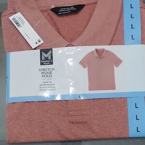 Men's Stretch Pique Polo - Red